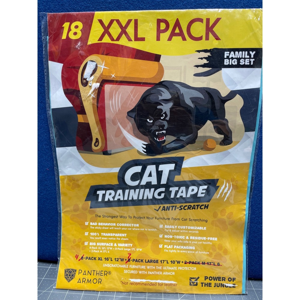 Panther Armor Cat Training Tape Transparent Anti Scratch FurnitureProtector READ